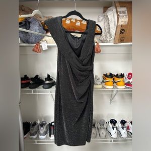 Chaps Sparkly Drape dress